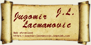 Jugomir Lacmanović vizit kartica
